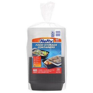 Hefty Food Storage Containers w/ Lid (28 oz., 60 pc.)
